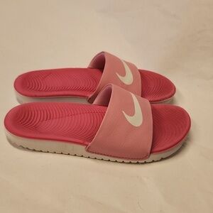 Nike Slides Size 13 c Pink White Sandals